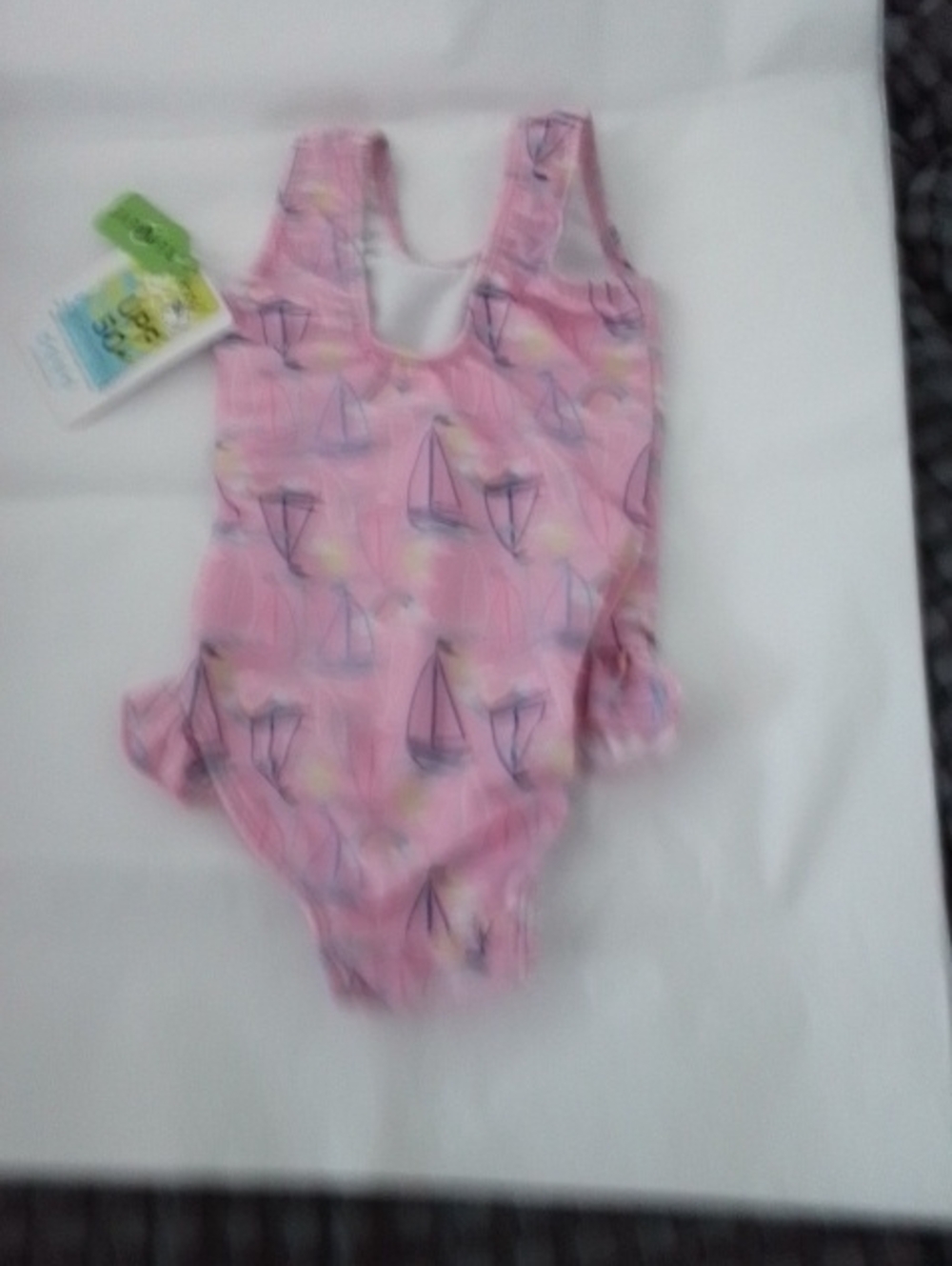 Kids Pink Sailboat One-Piece Swimsuit - Unbranded